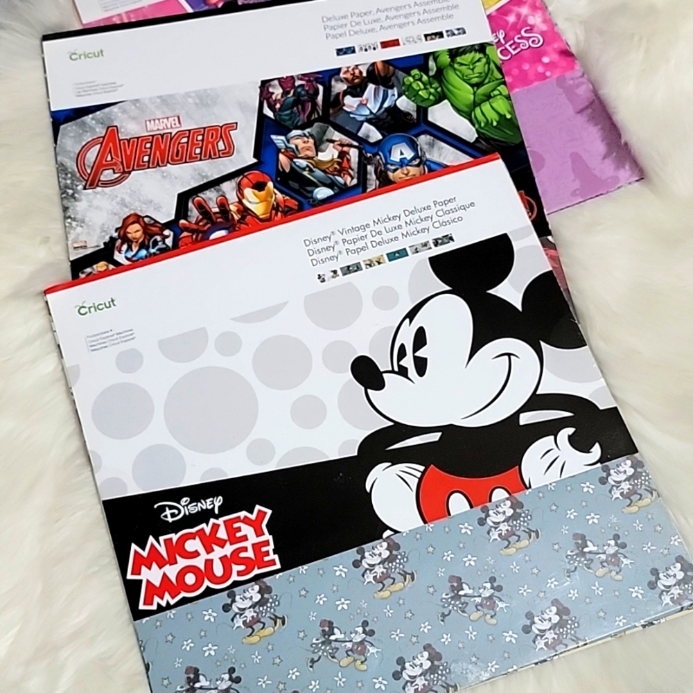 Cricut Disney,Avengers heavy weight paper. Deluxe paper